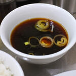 餃子の肉太郎 - 【餃子定食@税込950円】スープ