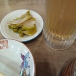 中国料理 もみぢ - お通しの、ザーサイは絶品です「暖龍」のオーナーには是非改善して欲しいと思いました