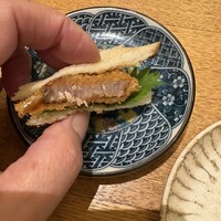 和彩厨房 KATURA - 突き出しの一口ホットサンド　