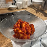 焼肉みゆき苑 - 生キムチ。白菜がシャキシャキで美味しい。