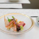 料亭旅館　いちい亭 - 【向付】 旬魚盛り合せ