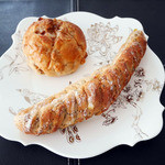 モロパン - 胡桃と栗のパン、くるみレモンティー