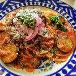 KINGPIN CAFE - 自家製プルドポークと茄子のアラビアータ（マンスリー202506）