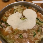 ごま鯖と明太もつ鍋 一利 - 