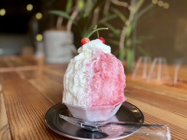 PEACHMAN CAFE（ピーチマン カフェ） - 桜水（かき氷）の写真