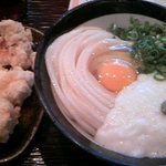 うどん 丸香 - 月見山(大)＋とり天