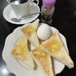 葉葉 - 塩、振ってゆで卵たべてみ。