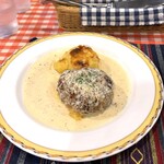 キャセロール - キャセロール特製ハンバーグステーキ・種マスタードソース（1210円）