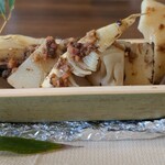 麦わら丘の朝市 - 筍のグリル　シェフがその日の朝に掘ってきたもの