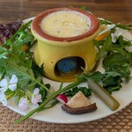 麦わら丘の朝市 - 自家菜園のバーニャカウダ 
                                