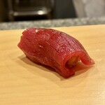 鮨 やすみつ - マグロ赤身　テンパ
