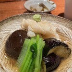 酒と肴 ててて - まさか今宵ハモが食べられるとは思いませんでした 鱧と茄子の治部煮