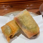 酒と肴 ててて - いわし梅しそ春巻き
