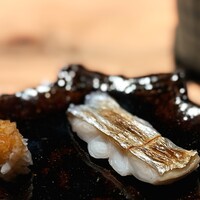 枯淡 - タチウオ。 鮨屋の焼き魚ですね〜。 焼き魚は鮨屋が一番旨い。 絶対だから。 特にタチウオは大好き。