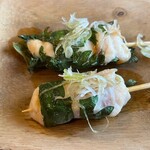 やきとり けいすけ - ささみ　紫蘇巻き