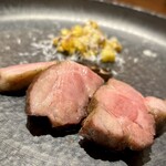 IL TEATRINO DA SALONE - 目の前で、弓削シェフが炭火焼きしてくれたお肉！