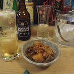 よってけふうちゃん - 白ホッピーとお通し