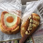 スモモ - 料理写真:明太陽だまりパン¥140  ケチャマヨウインナー¥140
