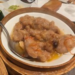 駅前小籠包 新火 - 豚肉のトウチ蒸し（680円）