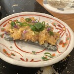 てんぷら 一心 - 海苔の天ぷら、なめろうのせ！！！