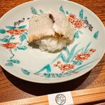 神楽坂 石かわ - 熊本　鱧
      新潟　綿帽子(餅米)
      瀬戸内　海鼠腸(このわた)