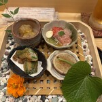 割烹 花穂 - 先付け4種