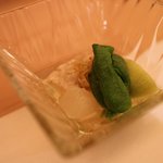 和食 瑞木 - 冷製煮物　なすにさわらのつみれ、万願寺