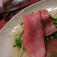 にくの匠 三芳 - 牛ロースしゃぶしゃぶ②
