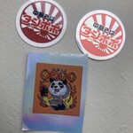 中華そば タンポポ - パンダさんステッカー、GET❗️