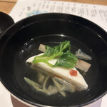 日本料理 波勢 - じゅんさい入りのお吸い物