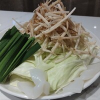 博多もつ鍋 やま中 博多店 - おかわり野菜（セットについてくる）