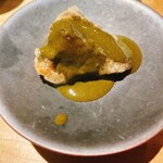 むら上 - アワビの天ぷら
