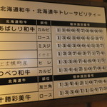 YAKINIKU BAR TAMURA - 店内　２　レジ付近に　トレーサビリティ　【　２０１４年９月　】