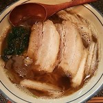 烈志笑魚油 麺香房 三く - かけラーメン (並) 800円