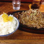 山ちゃんラーメン - ライス大(150円)