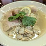 鶏と貝 MUU 〜夢海〜 - 味玉貝だし塩そば。