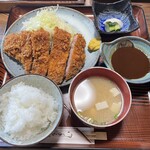 とんかつ小山 - ジャンボロースかつ定食