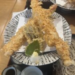 海老の大きい店 そば処 砂場 - 特大天ぷら