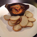 喜 ～Joie～ - 殻ごと食べれるソフトシェルシュリンプのアヒージョ