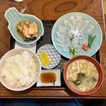 市場食堂 よし - ふぐ刺し定食 1,600円