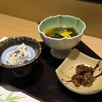 名古屋 栄 鮨 栄華 - 前菜3種