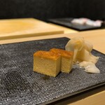 名古屋 栄 鮨 栄華 - 黒糖玉子