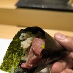 名古屋 栄 鮨 栄華 - トロタク巻き