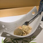 名古屋 栄 鮨 栄華 - ほうじ茶アイスとわらび餅