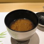 名古屋 栄 鮨 栄華 - アサリの味噌汁