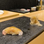 名古屋 栄 鮨 栄華 - ヒラメ