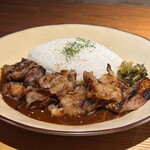 個室焼肉 夢幻邸 - 炙り和牛カルビの焼肉カレー