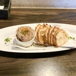 ピッツエリアバール　CACTUS　D'ORO - ・若鶏レバームース　バゲット添え（￥750）