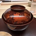 徳ㇵ本也 - 辻石斎 北大路魯山人 箔絵菜盛椀 吸物椀