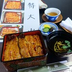 うなぎ割烹　玉勘 - 2024年5月　鰻重（特）写真とほぼ同じでした～(´▽｀)